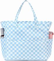 Bolsa de praia LEDAOU impermeável à prova de areia para mulheres com bolso molhado