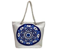 Bolsa de Praia Olho Grego Feminina Verão Piscina Sol Linda