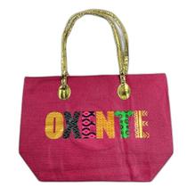 Bolsa De Praia Palha Feminina Com Zíper De Ombro Oxente Sacola Ecobag Tote Juta Com Alça Dourada pink Bolsa De Praia Palha Feminina Com Zíper De Ombro Oxente Sacola Ecobag Tote Juta Com Alça Dourada pink