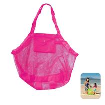 Bolsa De Praia Para Brinquedos Saco Sacola Paia - Rosa