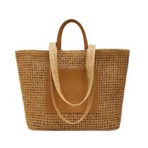 Bolsa de praia sacola de palha fashion square Bolsa de praia sacola de palha fashion square