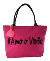 Bolsa De Praia Sacola Impermeável Feminina Moda Praia Amo o Verão Piscina Ecobag