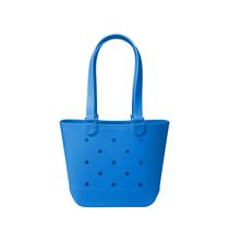 Bolsa de praia Simple Modern Waterproof Getaway Rubber Tote Blue