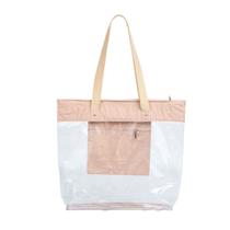 Bolsa de Praia Transparente Impermeável Com Ziper e Bolso Interno Super Resistente