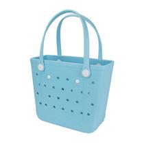 Bolsa de praia UekeKicg Rubber impermeável lavável azul água