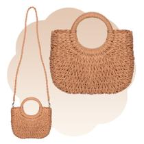 Bolsa de Praia Verão Feminina Elegante Espaçosa Artesanal