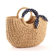 Bolsa de Praia YXILEE Grande de Palha Feita à Mão 42cm Bolsa de Praia YXILEE Grande de Palha Feita à Mão 42cm