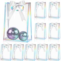 Bolsa de presente Aliceset Clear Plastic 12 peças com fita 18x26x8cm
