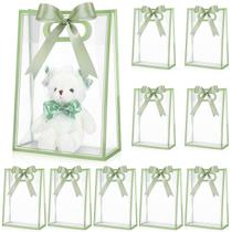 Bolsa de presente Aliceset Clear Plastic 12 peças com fita 18x26x8cm