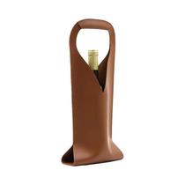 Bolsa De Presente De Couro Reutilizável Para Vinho, Dupla Camada, Para Transporte De Champanhe E