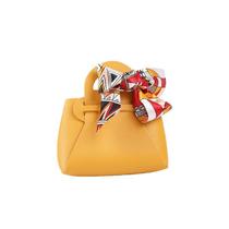 Bolsa de presente de luxo em couro PU Mini Favor Tote 12x16x5,5 cm