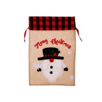 Bolsa de presente de Natal Snowman Cartoon para o Natal D - Generic