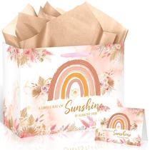 Bolsa de presente Frakron Boho Rainbow Baby Shower Birthday Girl