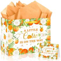 Bolsa de presente Frakron Little Cutie Baby Shower Birthday Orange