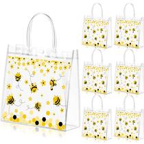 Bolsa de presente Pasimy Bee Clear PVC Honey Bee Birthday 20 unidades