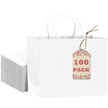 Bolsa de presente qiqee Large 100PCS Sacos de papel de presente brancos 32x25x11cm Bolsa de presente qiqee Large 100PCS Sacos de papel de presente brancos 32x25x11cm