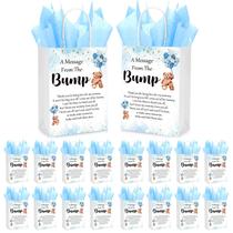 Bolsa de presente Resurhang, 50 conjuntos para chá de bebê com papel de seda