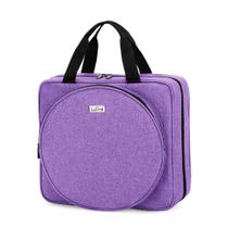 Bolsa de projeto de bordado LodRid Purple com vários bolsos