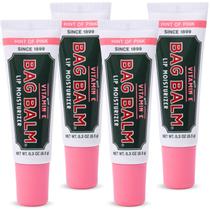 Bolsa de protetor labial, pacote com 4 unidades, com um toque de vitamina E, rosa, 34g