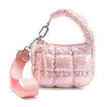 Bolsa de pulso DOYOGI Mini acolchoada Puffer Dazzling Light Pink