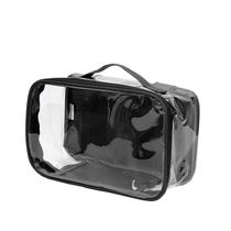 Bolsa de PVC preta Travel Packing Clearview Cube