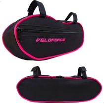 Bolsa De Quadro Baguete Bike Bicicleta Mtb Speed Nylon Cor Rosa Bolsa De Quadro Baguete Bike Bicicleta Mtb Speed Nylon Cor Rosa