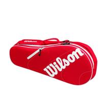 Bolsa de raquete de tênis Wilson Advantage Team Triple Vermelha/Branca