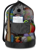 Bolsa de rede de bolas de futebol BROTOU 100L com cordão de malha 10-12 bolas