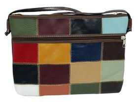Bolsa De Retalhos Em Couro transversal Feminina Patchwork BLSR214