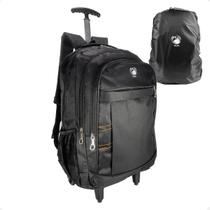 Bolsa De Rodinha Mochila De Carrinho Dilinx Masculina Preta