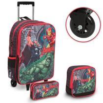 Bolsa De Rodinhas Infantil Juvenil Vingadores Grande Bolsa De Rodinhas Infantil Juvenil Vingadores Grande