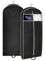 Bolsa de roupa de viagem MISSLO 43 reforçada com bolso com zíper preta