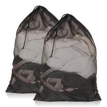 Bolsa de roupa suja de malha, pacote com 2 unidades PEASUG 58 x 86 cm, Heavy Duty Black