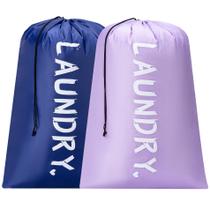 Bolsa de roupa suja de viagem Aegero 28x40cm, lavável à máquina, pacote com 2 unidades