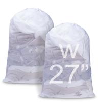 Bolsa de roupa suja Meowoo Large Mesh 27 x 36 polegadas branca 2 unidades Bolsa de roupa suja Meowoo Large Mesh 27 x 36 polegadas branca 2 unidades