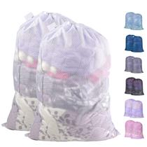 Bolsa de roupa suja Polecasa Heavy Duty Large Mesh 24x36 polegadas, pacote com 2