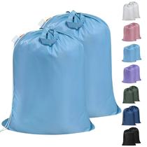Bolsa de roupa suja Polecasa Heavy Duty Large, pacote com 2 unidades, 28x36 Gulf Blue