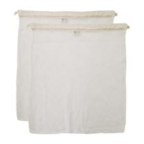 Bolsa de roupa suja Simple Ecology Organic Cotton Mesh G-Large, pacote com 2