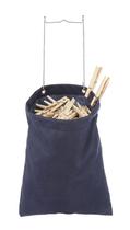 Bolsa de roupa suja Whitmor Hanging Clothspin Bag Navy