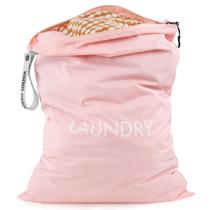 Bolsa de roupa suja WiseBoy Oversize 60x90cm Nylon Rosa 120L Bolsa de roupa suja WiseBoy Oversize 60x90cm Nylon Rosa 120L