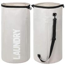 Bolsa de roupa suja WOWLIVE Extra Large Dobrável Durável Bege Bolsa de roupa suja WOWLIVE Extra Large Dobrável Durável Bege