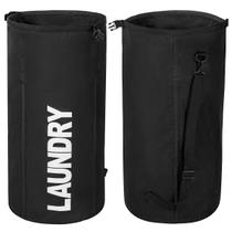 Bolsa de roupa suja WOWLIVE Extra Large Dobrável Impermeável Preta Bolsa de roupa suja WOWLIVE Extra Large Dobrável Impermeável Preta