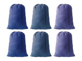 Bolsa de roupa suja YETHAN Extra Large Travel com cordão, 6 peças, azul