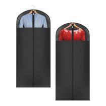 Bolsa de roupas Univivi Long para pendurar roupas, 54 polegadas, pacote com 2 unidades, preta Bolsa de roupas Univivi Long para pendurar roupas, 54 polegadas, pacote com 2 unidades, preta
