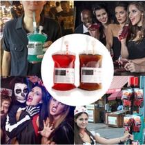 Bolsa De Sangue Falso Bebida De PVC Vampiro Adereço De Halloween Festas Bolsa De Sangue Falso Bebida De PVC Vampiro Adereço De Halloween Festas