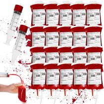 Bolsa de sangue para bebidas Lansian Halloween 300 ml (20 pacotes) Bolsa de sangue para bebidas Lansian Halloween 300 ml (20 pacotes)