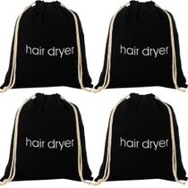 Bolsa de secador de cabelo Dorzu Rcanedny Drawstring Storage Cotton x4