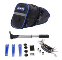 Bolsa de Selim GTA com Kit de Ferramentas Preto/Azul Bolsa de Selim GTA com Kit de Ferramentas Preto/Azul