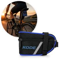 Bolsa De Selim Para Bike C/ Refletor Case Azul Bicicleta Bolsa De Selim Para Bike C/ Refletor Case Azul Bicicleta