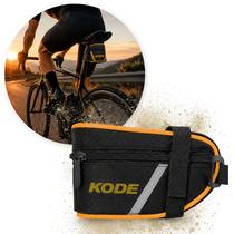 Bolsa De Selim Para Bike C/ Refletor Case Laranja Bicicleta Bolsa De Selim Para Bike C/ Refletor Case Laranja Bicicleta